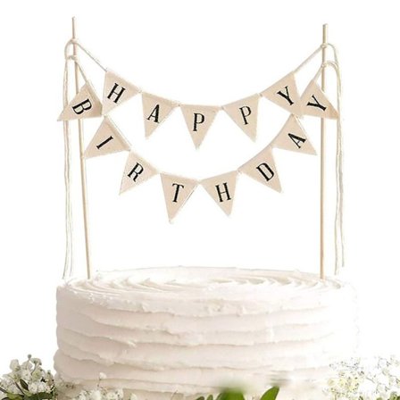 Bursdagsbanner Kakedekorasjon Banner STIL 1 STIL 1