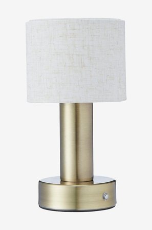 Jotex - Bordlampe Tiara Oppladbar Brass - Kjøp Bordlamper hos Jotex