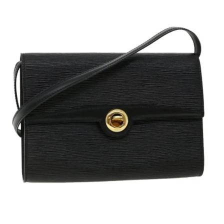 Louis Vuitton Vintage, Pre-owned Leather louis-vuitton-bags Zwart, Dames, Maat:ONE Size