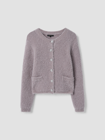 MATCH - Bonita cardigan - Marie Philippe - Str. XXL - Dame - Gensere & Cardigans - Rosa - 48% ull, 35% nylon - resirkulert, 15% mohair, 2% elastan