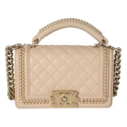 Chanel Vintage Pre-owned Shoulder Väska beige, Dam Vintage Väskor, Dam, Storlek: ONE SIZE