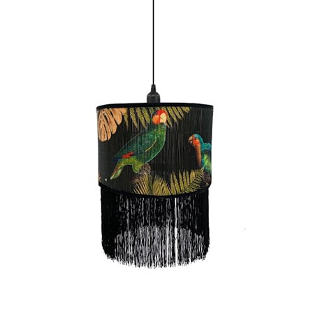 Trooppiset linnut -riippuvalaisin, bambu, monivärinen, 30x30x20 cm