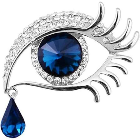 Premium Kvalitet Personlighet Tår av Engel Rhinestone Brosje Nål Dekket Sjal Sjal Klipp for Kvinner Damer