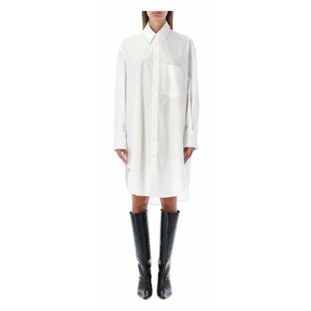 Palm Angels Women; Clothing Dress , Wit , Dames , Maat: S Blousejurken