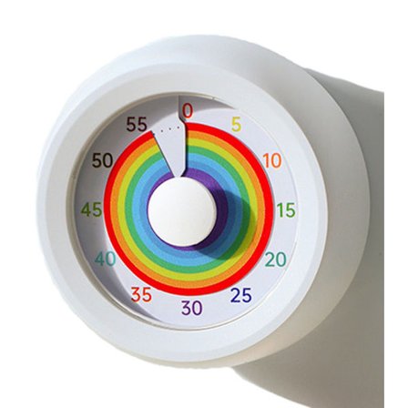 Visuell Timer 60 Minuter, Timer med Type-C-laddning, Justerbar Volym, för Klassrum och Barn