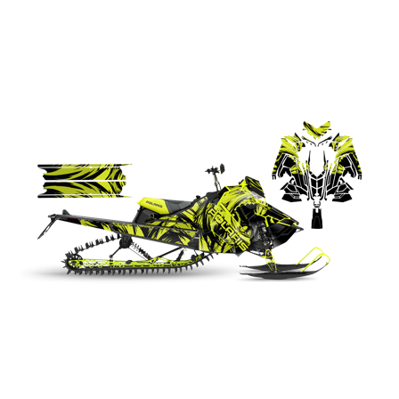 Tarrasarja SweTown D-Wolf Lime - Polaris Axys 800 SKS 146 2018-2020