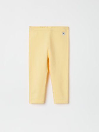 Polarn O. Pyret - PLAY leggings in solid color baby - 68 - Childrenswear - yellow