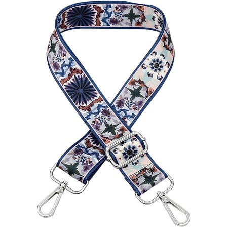 Justerbar ersättnings 3,8 cm (blå + grön + brun) bred axelrem