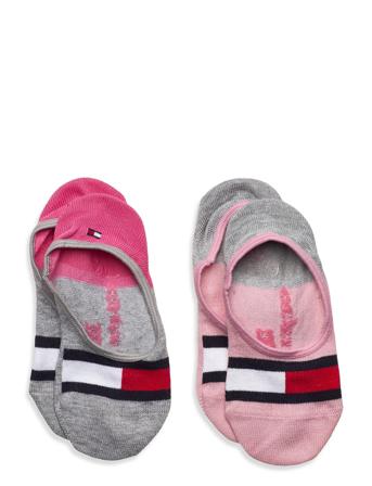 Th Kids Hilfiger Footie 2P Socks & Tights Socks Vaaleanpunainen Tommy Hilfiger