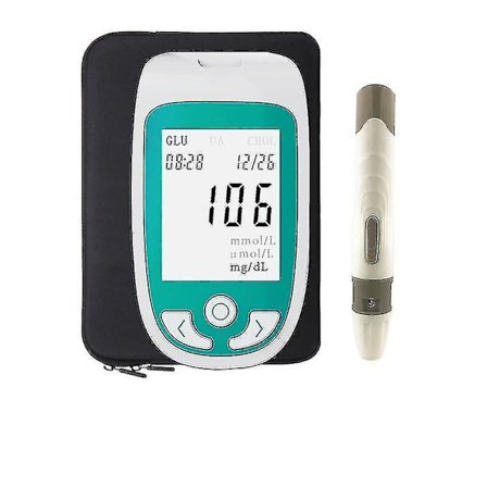 Multi-function Cholesterol, Uric Acid, Blood Glucose Meter
