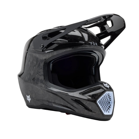 Casco Cross FOX Racing V3 Rs Carbon Solid Nero S