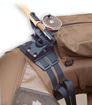 Scotty Fly Rod Holder with Float Tube Mount Paddling accessories Black OneSize
