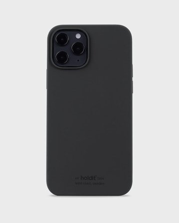 HOLDIT Silicone Case iPhone Black 12/12 Pro, Tøj & Bolig, Elektronik, Telefon & Mobiltilbehør