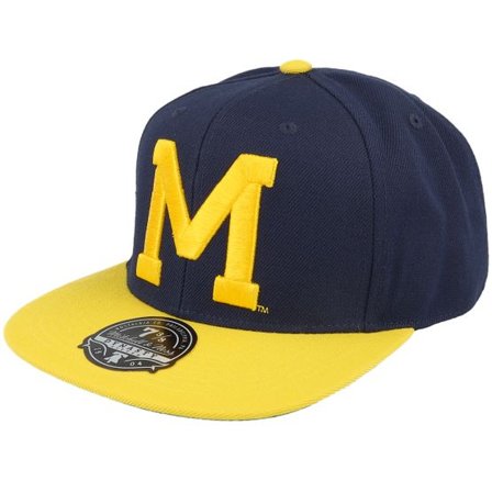 Mitchell & Ness - College Blå snapback Keps - Michigan Wolverines Team 2 Tone 2.0 Fitted Navy/Yellow Snapback @ Hatstore