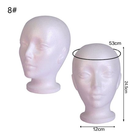 Head Model Foam Mannequin 8 8