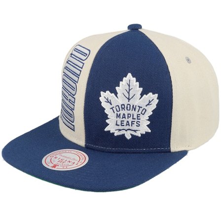 Mitchell & Ness - NHL Blå snapback Keps - Toronto Maple Leafs Pop Panel Off White/Blue Snapback @ Hatstore