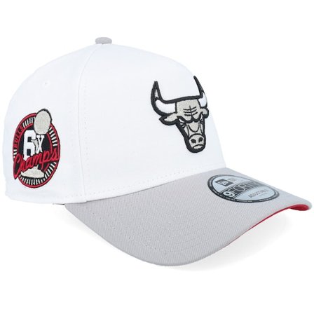 New Era - NBA Weiss adjustable Cap - Hatstore Exclusive x Chicago Bulls 9FORTY White/Gray A-Frame Adjustable @ Hatstore