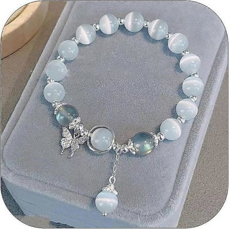 Kuukivi rannekoru, yhteensopiva naisten kanssa, parantava jalokivirannekoru, kuukivi kristallirannekoru