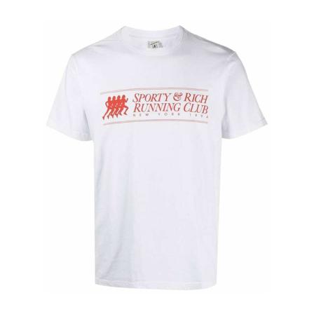 Sporty & Rich, T-Shirts Biały, Mężczyzna, Rozmiar: S