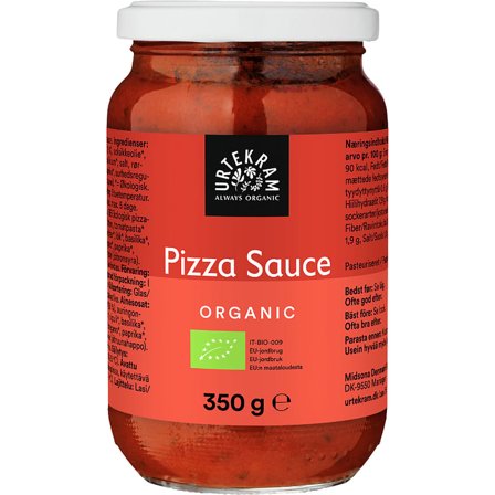 Urtekram Pizzasauce Ø 350 g, Helse & Madvarer, Dressing & Saucer, Tomatprodukter
