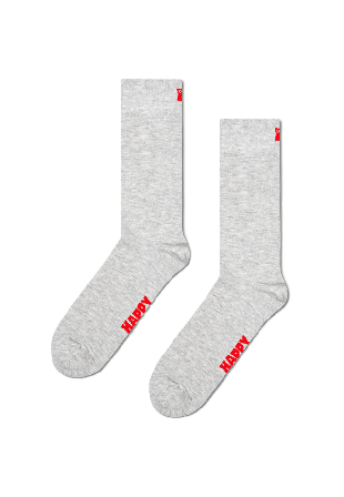 Happy Socks Solid Sock Sockor Dam Grå 36-40