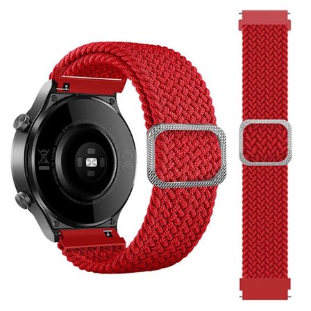 20mm Samsung Galaxy Watch Active 2 - 40mm / Watch (42mm) braid pattern watch strap - Red