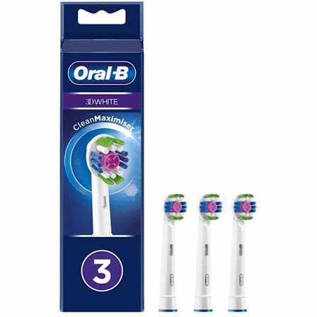 Oral-B 3D White Clean Max Toothbrush Head 3pc