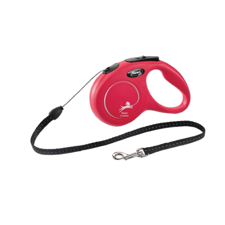 Flexi - New Classic Lina Red Small, 5 m, maks 12 kg - Hund - Halsbånd - ZOO.no