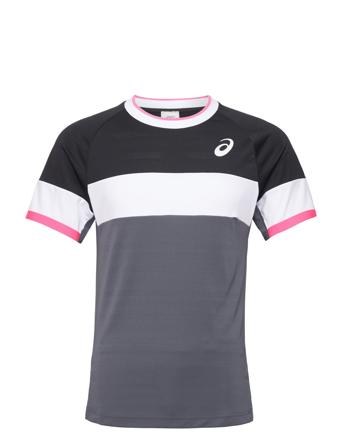 Men Match Ss Top T-shirts Short-sleeved Svart Asics*Betinget Tilbud