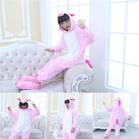 Enhjørning Pyjamas for Barn Rosa 120 pink
