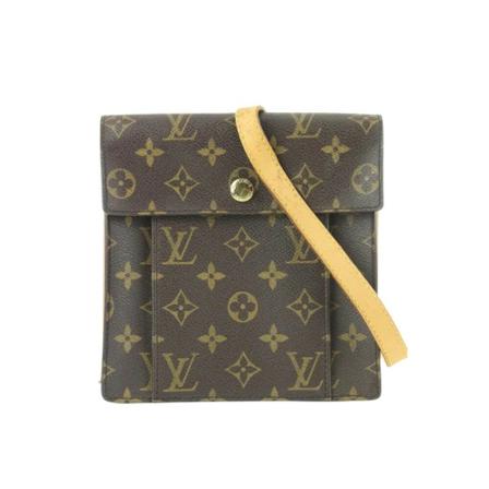 Louis Vuitton Vintage Pre-owned Canvas louis-vuitton-Tass , Bruin , Dames , Maat: ONE Size Vintage Tassen