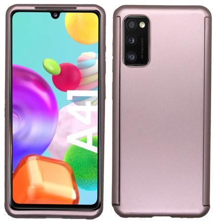 Genomtänkt Skyddsskal Dubbelt - Samsung Galaxy A41 Roséguld Roséguld