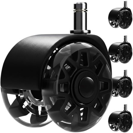 Hjul till Kontorsstol - 11x22 mm - 5 st