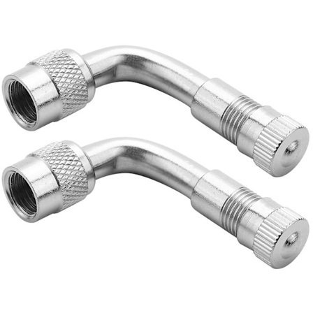 2x 90 Graders Vinkel Bil Motorcykel Cykel Däckventil Förlängningsadapter 2x 90 Graders Vinkel Bil Motor