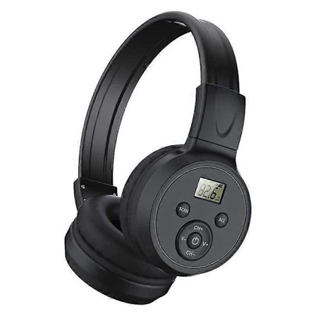 Trådlösa FM-radiohörlurar, Uppladdningsbara FM-radiohörlurar för möten, vardagsbruk