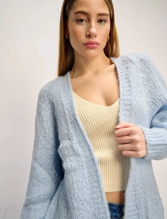 Noella Fora Knit Cardigan - Blue - M/L
