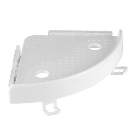 Hjørnehylle med krokholder for bad og kjøkken med PVC-sugekopp