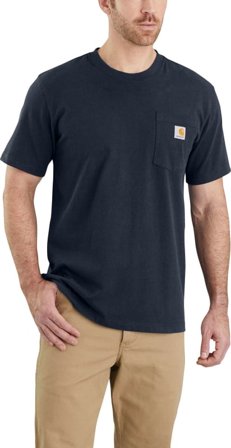 Carhartt Men's Workwear Pocket S/S T-Shirt Men short-sleeved sweaters Blue XXL