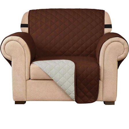 Brun, enkelsits med dragsko vattentät sofföverdrag, maskin