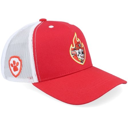 PAW Patrol - Rød trucker Kasket - Kids Marshall Flame Red/White A-Frame Trucker @ Hatstore