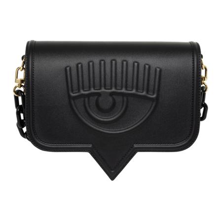 Chiara Ferragni Collection, women& shoulder bag Eyelike Zwart, Dames, Maat:ONE Size,metallic