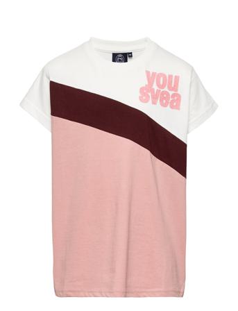 Colorblock Jr Tee Pink Svea