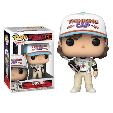 Højkvalitets Stranger Things Sæson 4 Dustin Funko Pop! Vinyl Samlerobjekt