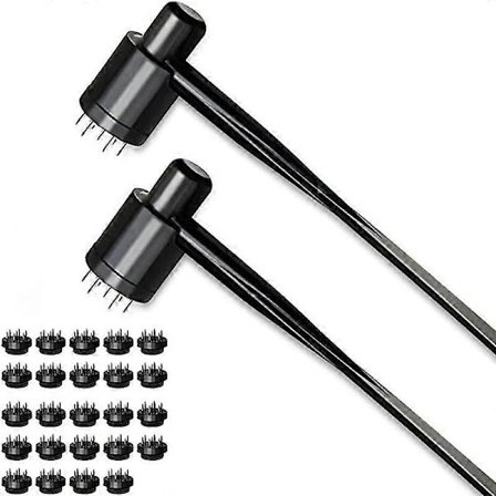 /EA/7-stjernet Nål & Blommeblomstret Dermal Hammer (2 Æsker/26 stk)