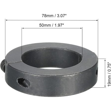 Akselikaulukset, kaksiosainen kiinnityskaulus 1.97 TUUMAA (50MM) 1.97