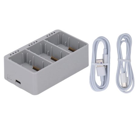 DJI Mini 3 Pro Drone 3 i 1 Bærbar Batteriladerhub med LED-indikator Grå