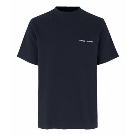 Samsøe Samsøe, Norsbro T-shirt Blauw, Heren, Maat:S,Katoen