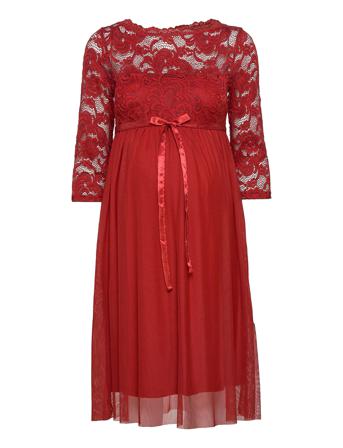Mlmivana 3/4 Mesh Abk Dress Red Mamalicious