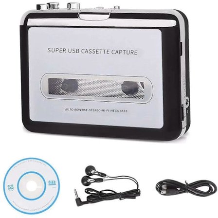 Walkman USB-kasettisoitin Kannettava USB-kasetti MP3-muunnin Äänimusiikkisoitin