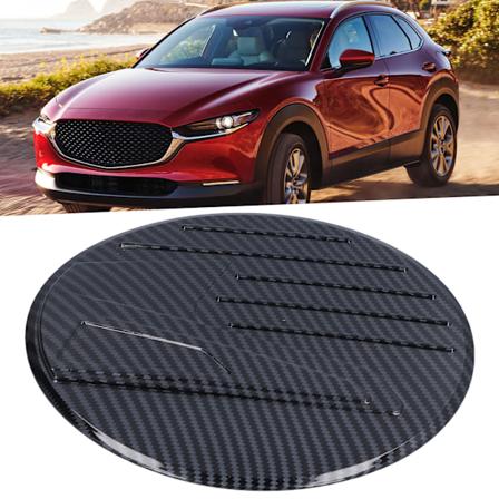 Bränsletanklockskydd Trim Kolfiber Stil Dekoration för Mazda CX-30 2020-2021